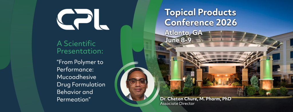 CPL to Present on Advanced Mucoadhesive Drug Delivery Research at the 2026 Topical Products Conference Image