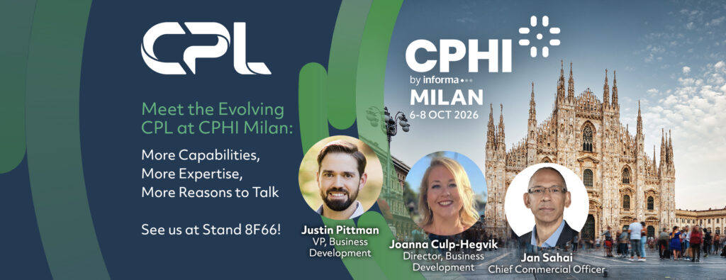 Meet the Evolving CPL at CPHI Milan: More Capabilities, More Expertise, More Reasons to Talk